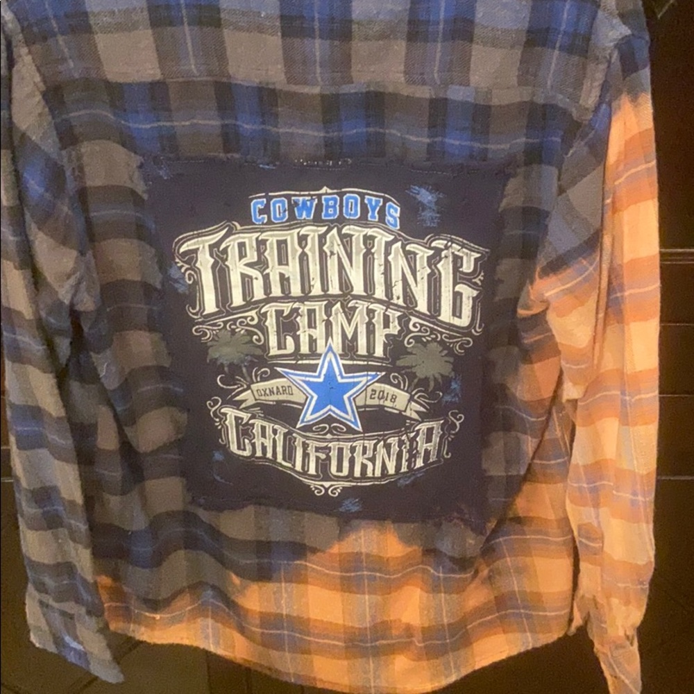 Dallas Cowboys football bleached flannel